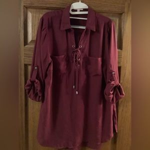 Fun Maroon work blouse